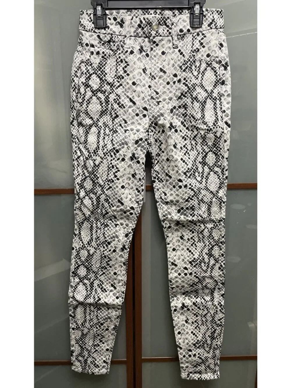 Good American Women’s Size 27 Animal Snake Print Skinny High Waist Denim Jeans